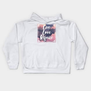 LIVE LOVE REJOICE Christian Inspirational Bible Verse 2 Corinthians 13 Kids Hoodie